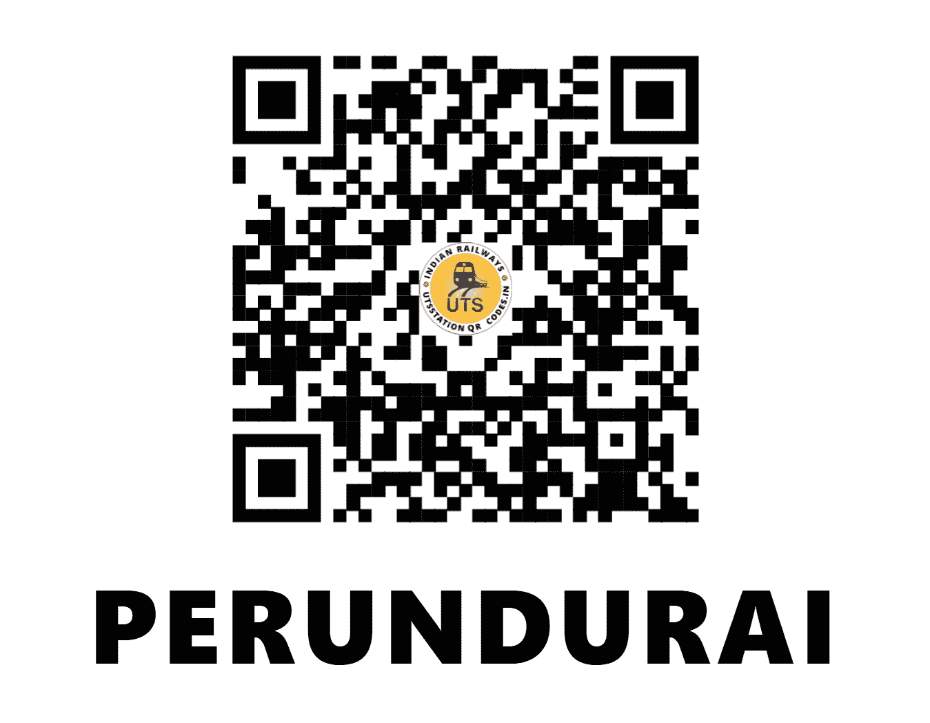 UTS QR Code for PERUNDURAI - PY - SR (TAMIL NADU)
